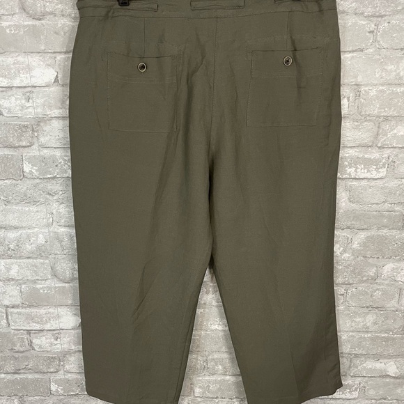 Sandro Linen Blend Cropped Pants - Picture 4 of 5